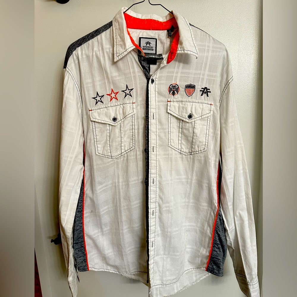 Button down American Fighter shirt 2XL